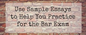 sample bar essay questions