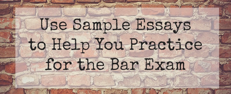 bar exam essay model answers